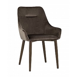 Стул Диана велюр коричневый