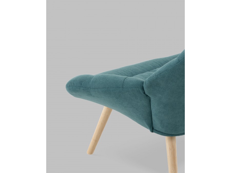 Кресло Олби Страйпс тёмно-бирюзовый