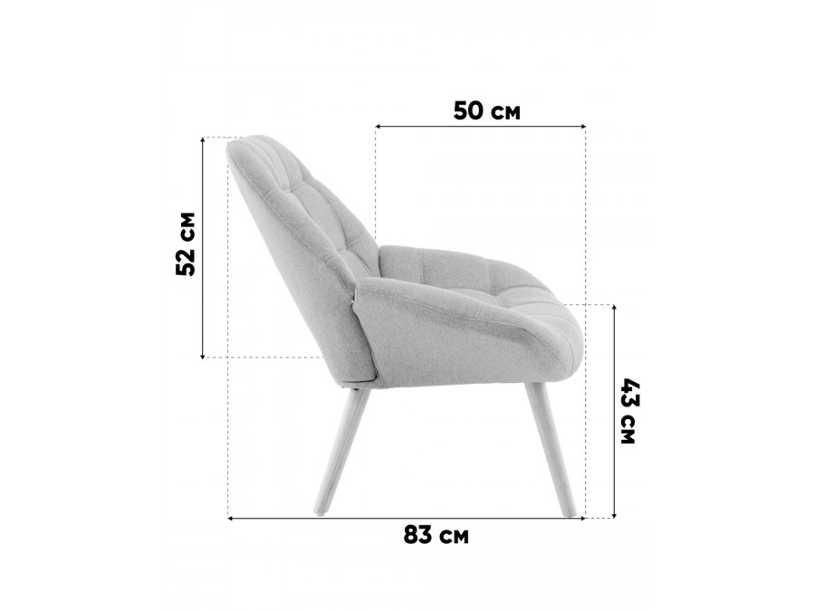 Кресло Олби Квадро горчичный