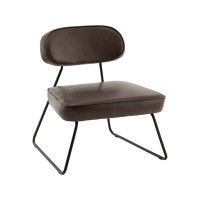 Кресло Kate new ткань экокожа коричневый
