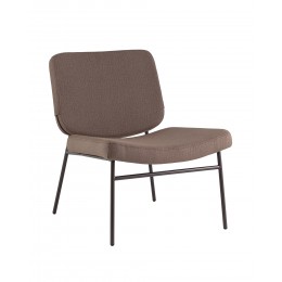 Кресло Эбигейл велюр коричневый, каркас серо-коричневый