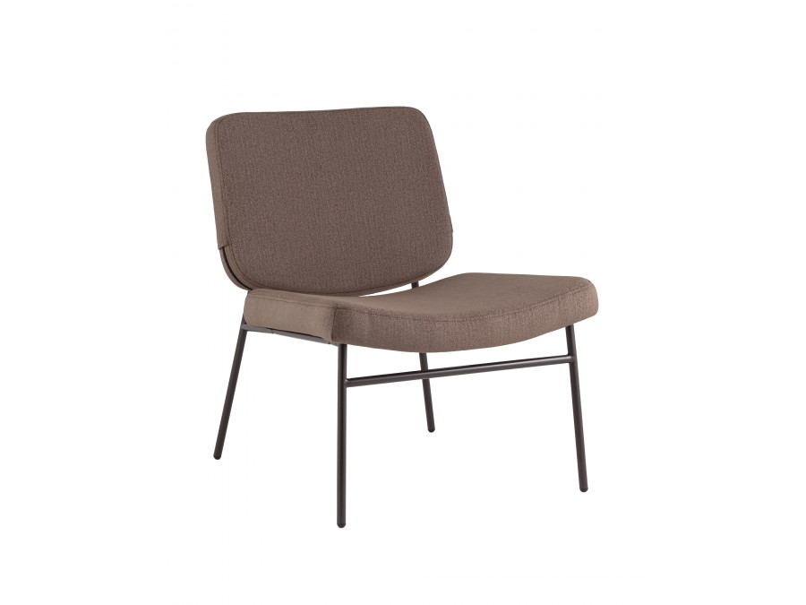 Кресло Эбигейл велюр коричневый, каркас серо-коричневый