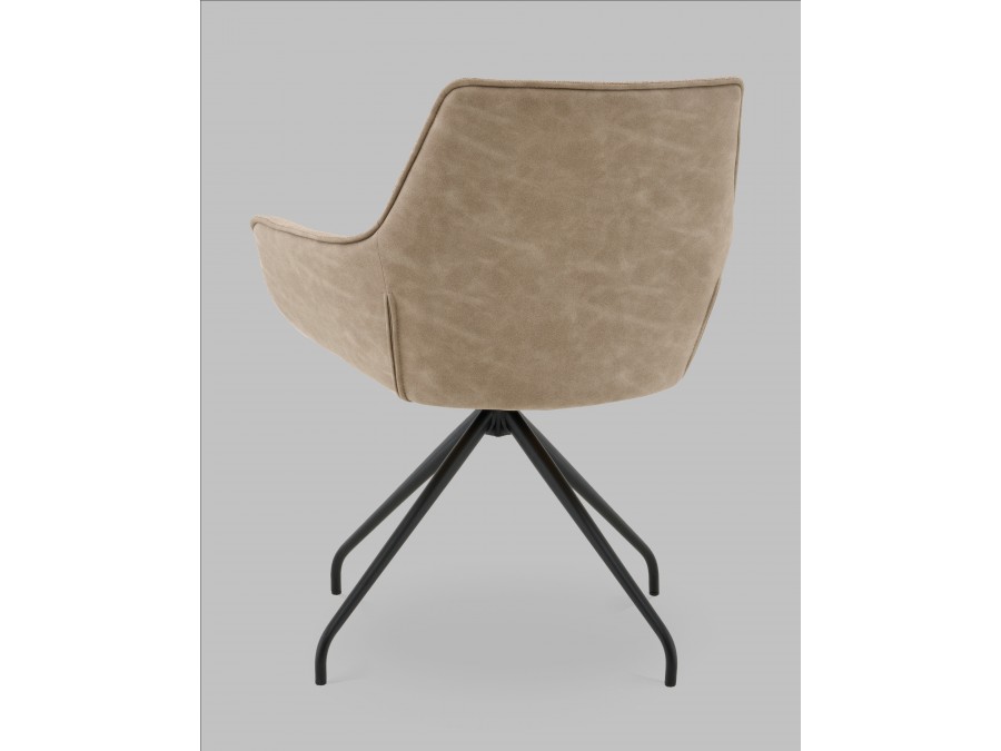 Кресло вращающееся Кимберли рогожка/замша бежевый