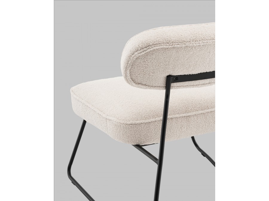 Кресло Kate new ткань букле бежевый