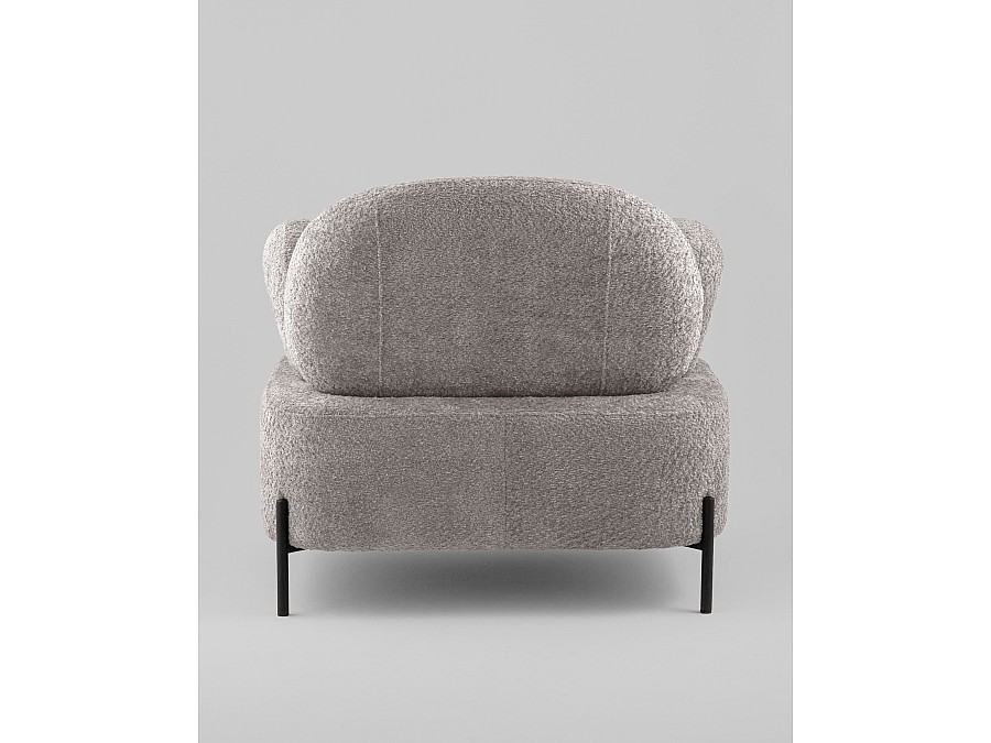 Кресло Кэнди ткань букле светло-серый