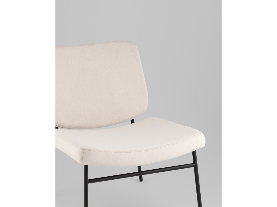 Кресло Эбигейл велюр молочный