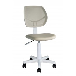 Кресло компьютерное детское ЛОЛО бежевый пластик белый