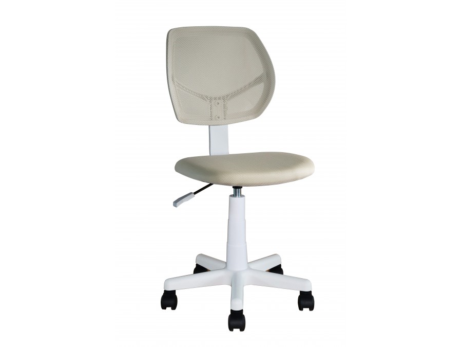 Кресло компьютерное детское ЛОЛО бежевый пластик белый