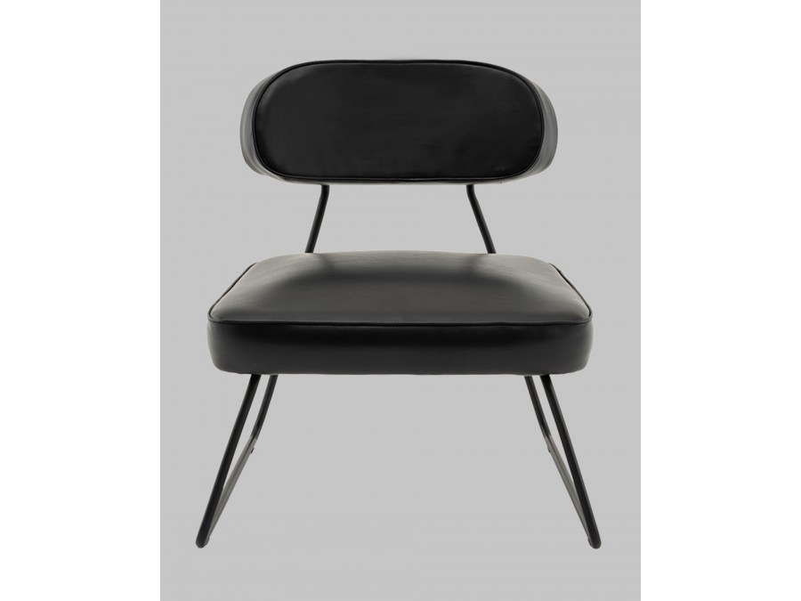 Кресло Kate new ткань экокожа чёрный