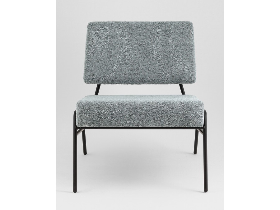 Кресло Теллинг шенилл серо-синий