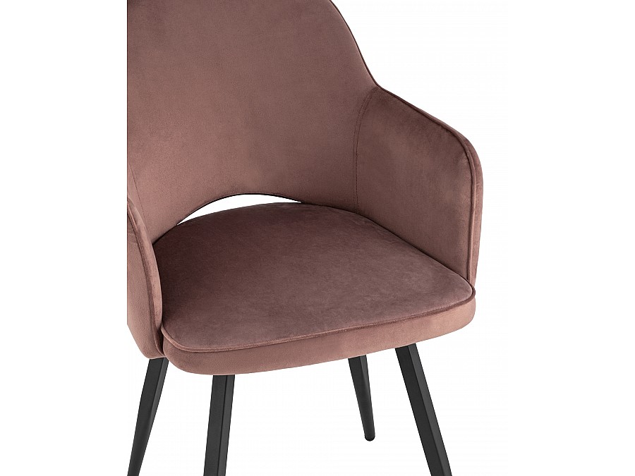 Стул Венера вращающийся велюр пыльно-розовый