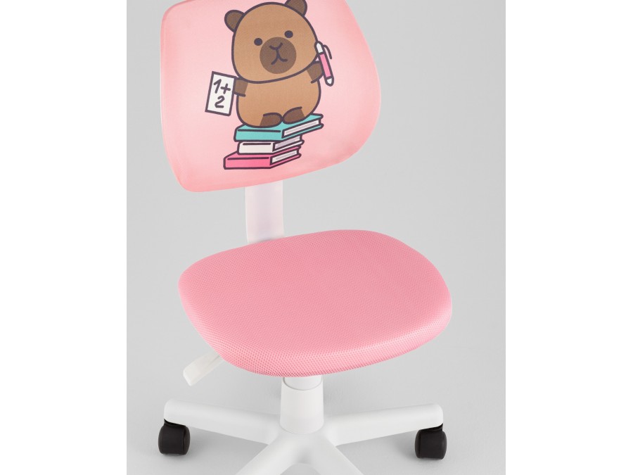 Кресло ЛОЛО Study розовый пластик белый