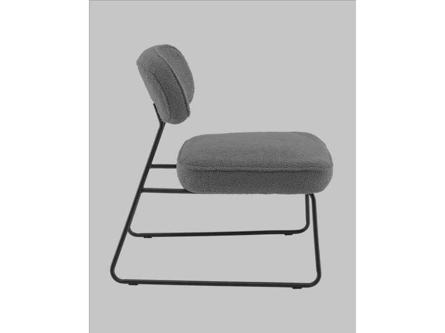 Кресло Kate new ткань букле темно-серый