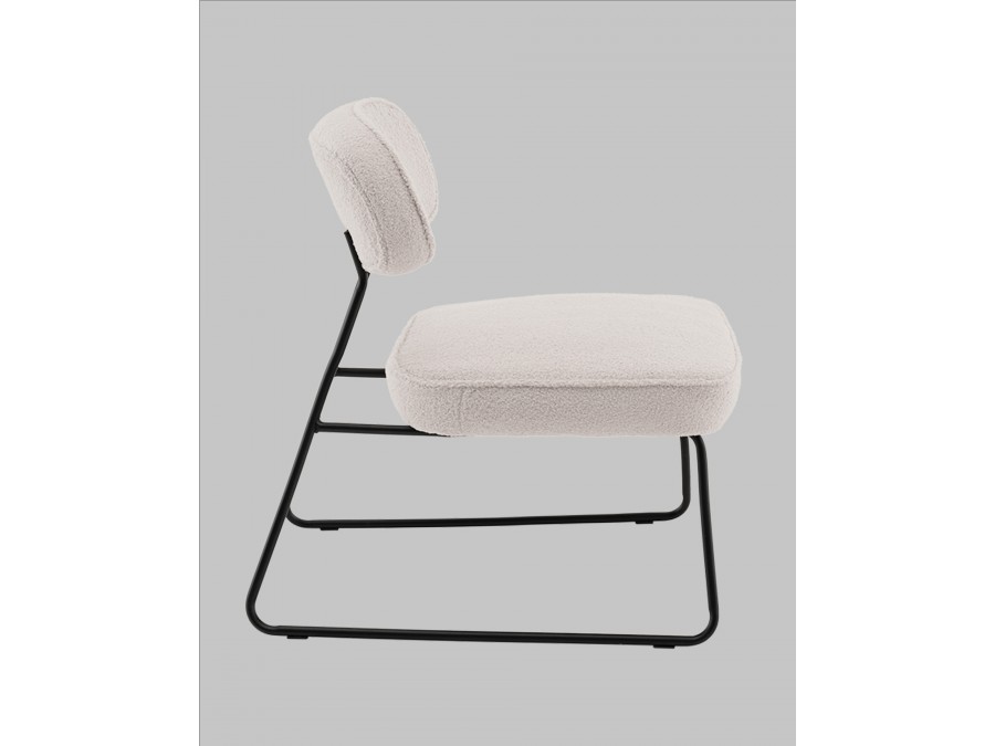 Кресло Kate new ткань букле светло-серый