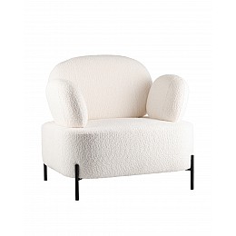 Кресло Кэнди ткань букле белый