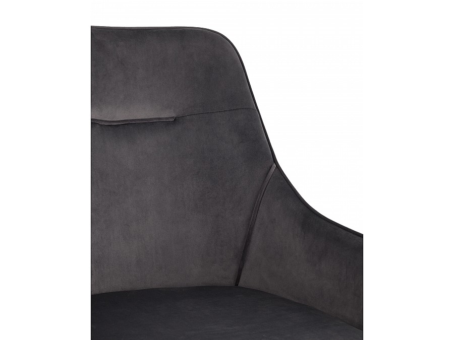 Стул Диана велюр серый