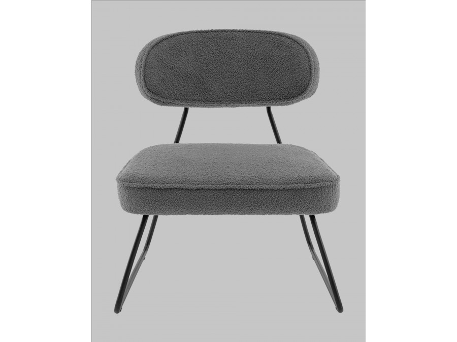 Кресло Kate new ткань букле темно-серый