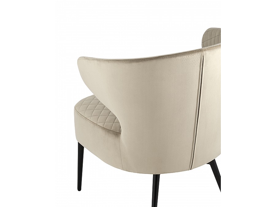Кресло лаунж Royal велюр бежевый