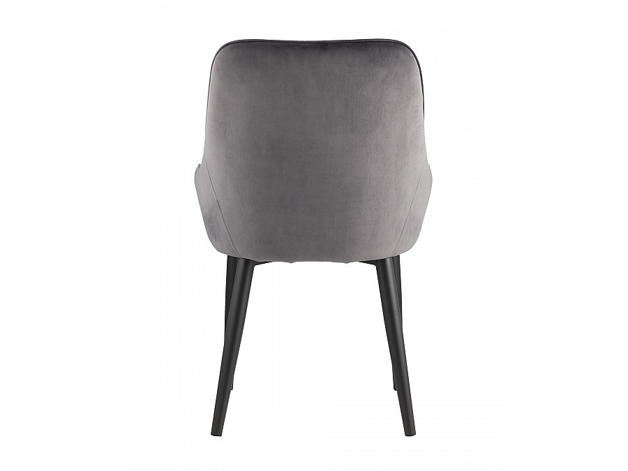 Стул Диана велюр серый