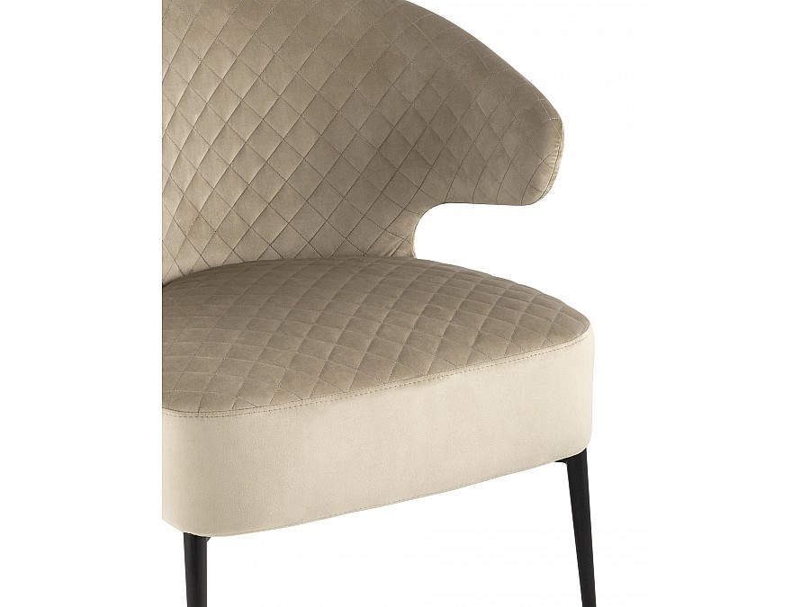 Кресло лаунж Royal велюр бежевый