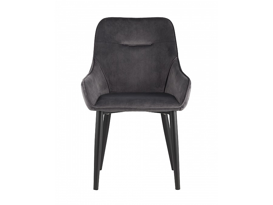 Стул Диана велюр серый