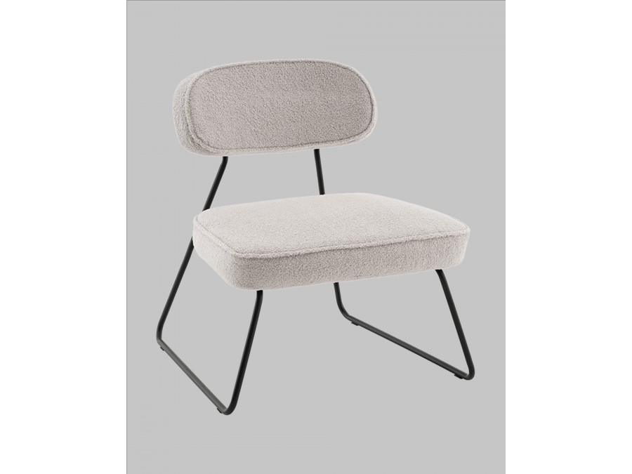 Кресло Kate new ткань букле светло-серый