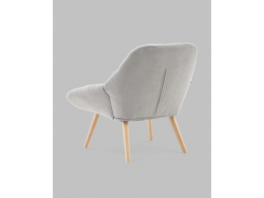 Кресло Олби Страйпс светло-серый