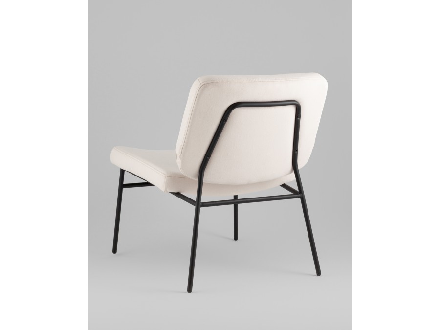 Кресло Эбигейл велюр молочный