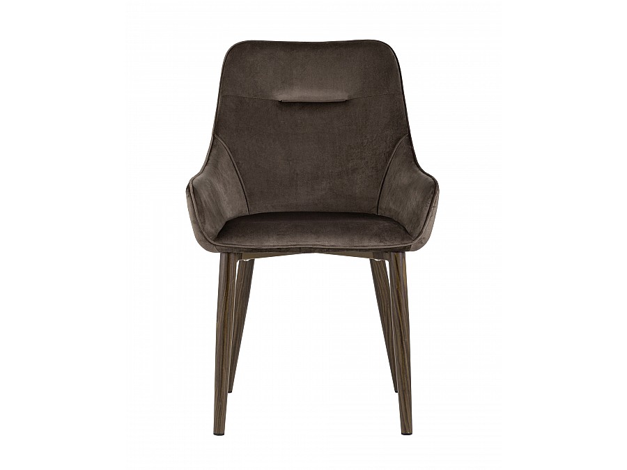 Стул Диана велюр коричневый