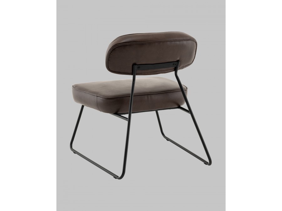 Кресло Kate new ткань экокожа коричневый