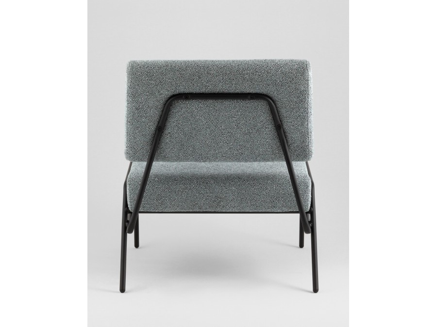 Кресло Теллинг шенилл серо-синий