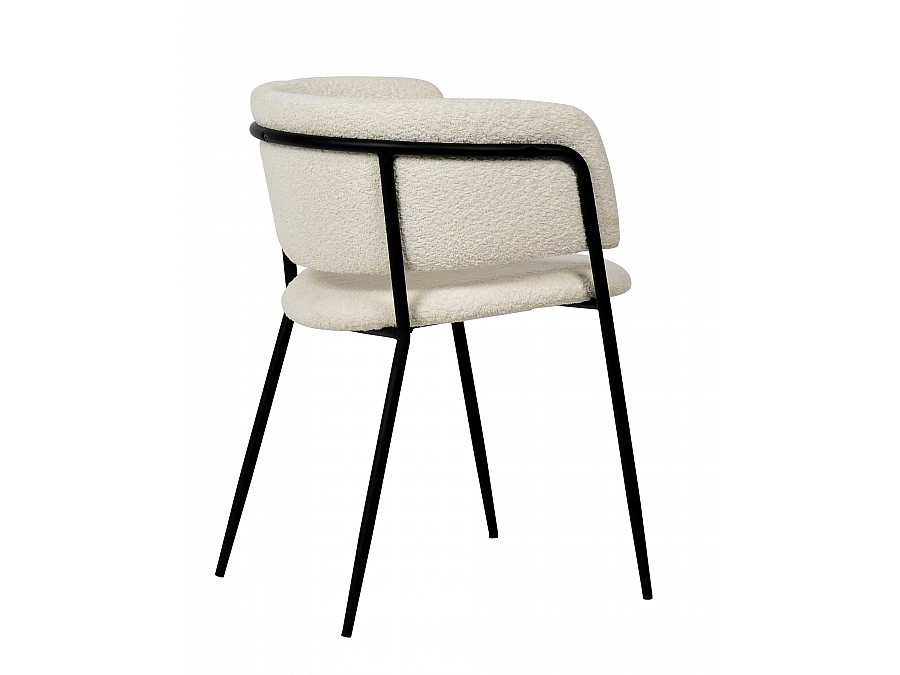 Стул Нэлли ткань букле белый