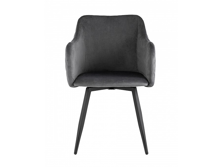 Стул Ника вращающийся велюр серый