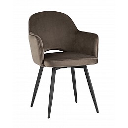 Стул Венера вращающийся велюр коричневый