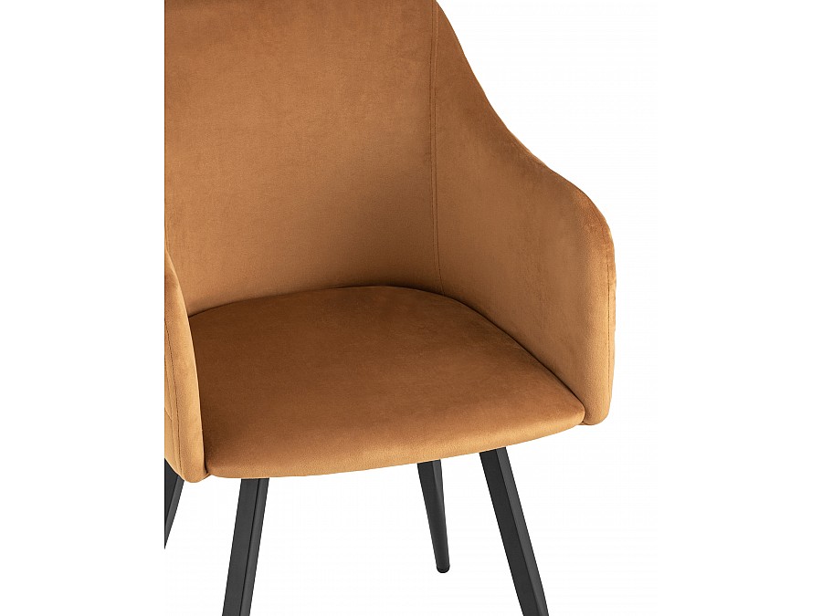 Стул Ника вращающийся велюр терракотовый