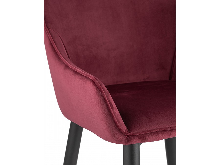 Стул Диана велюр бордовый