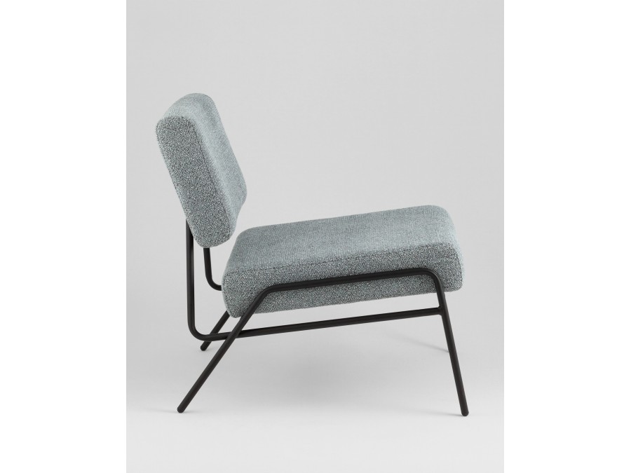 Кресло Теллинг шенилл серо-синий