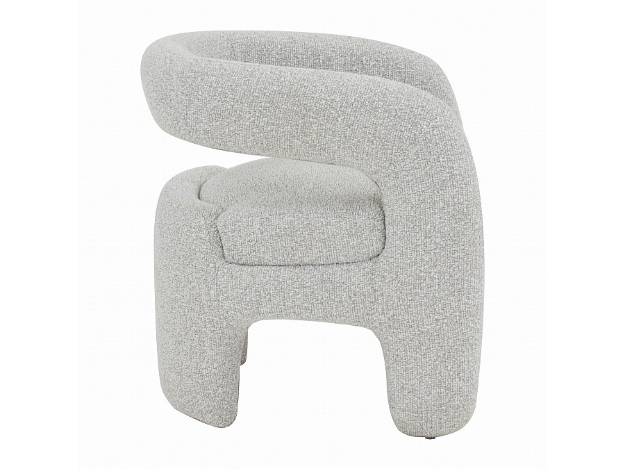 Кресло лаунж Bones жемчужный