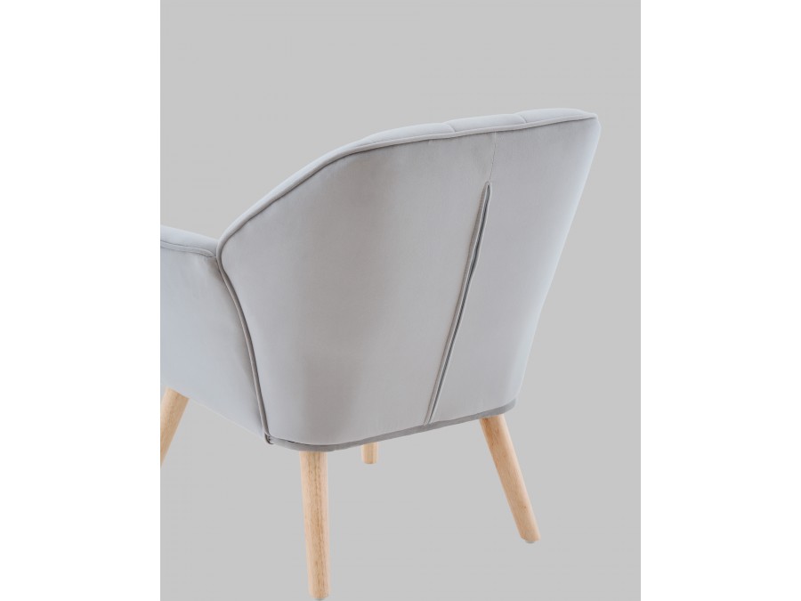 Кресло Руди серебристый