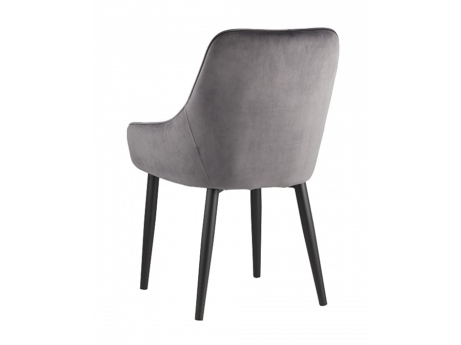 Стул Диана велюр серый