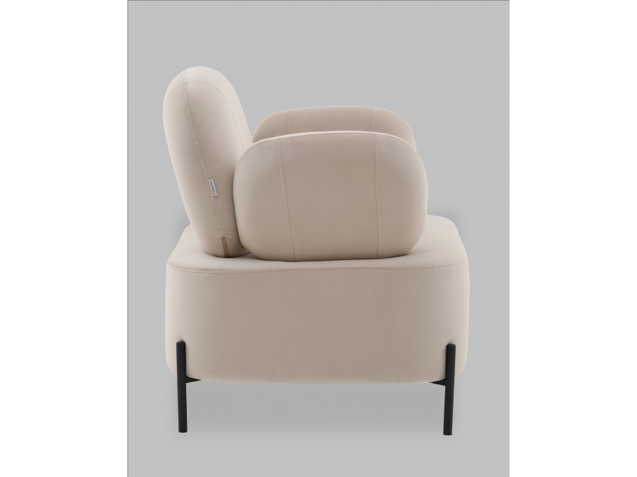 Кресло Кэнди велюр бежевый