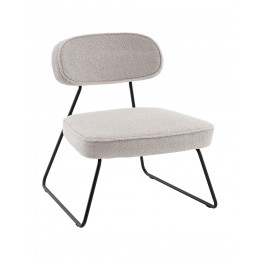 Кресло Kate new ткань букле светло-серый