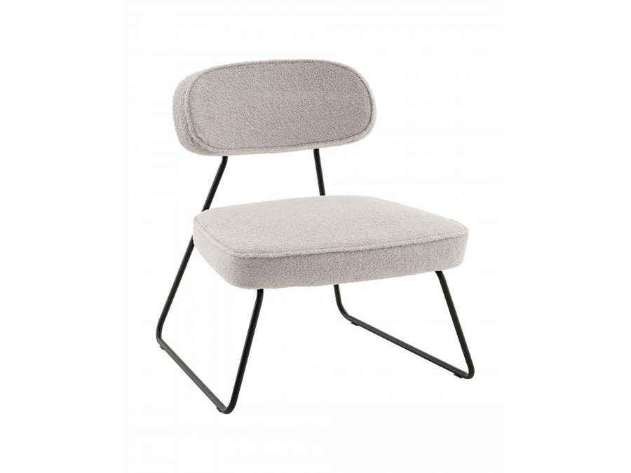 Кресло Kate new ткань букле светло-серый