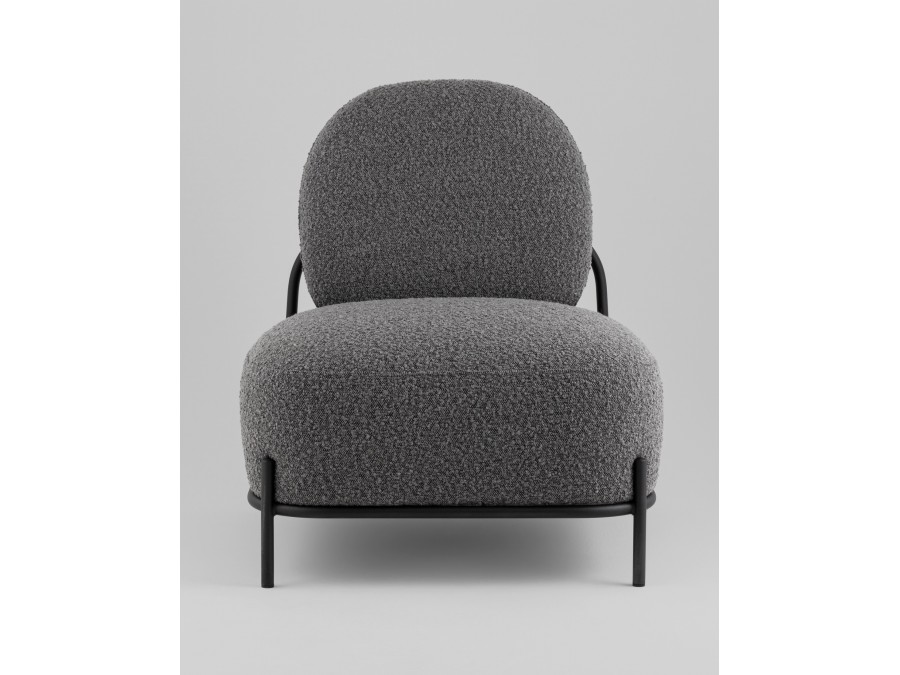 Кресло Стоун new ткань букле тёмно-серый