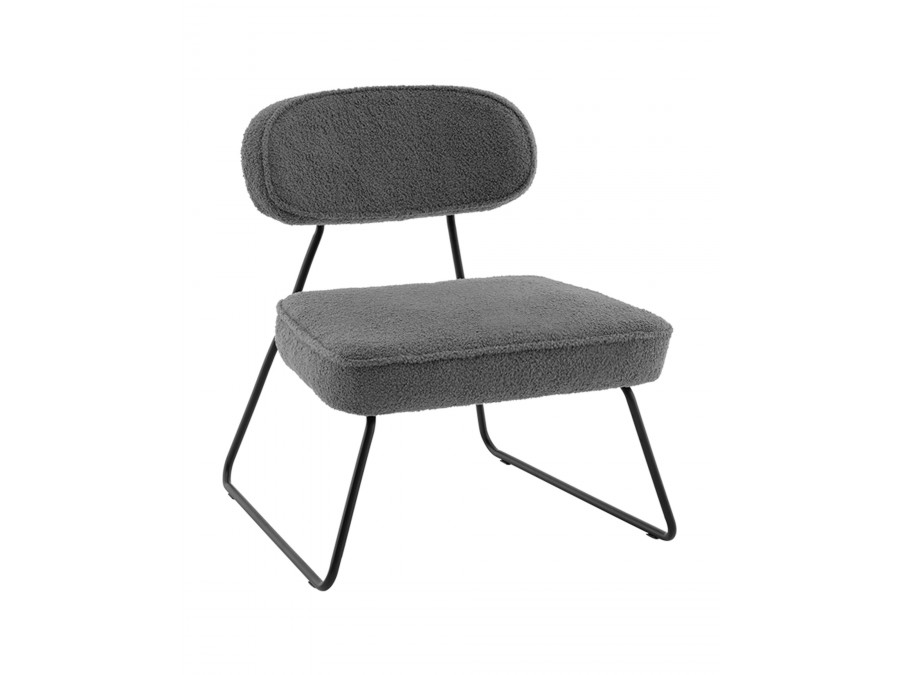 Кресло Kate new ткань букле темно-серый