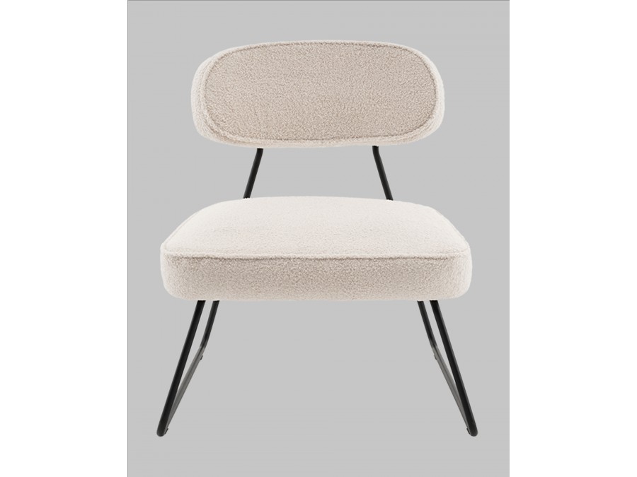 Кресло Kate new ткань букле бежевый