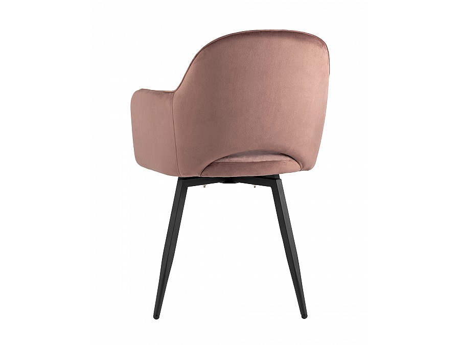 Стул Венера вращающийся велюр пыльно-розовый