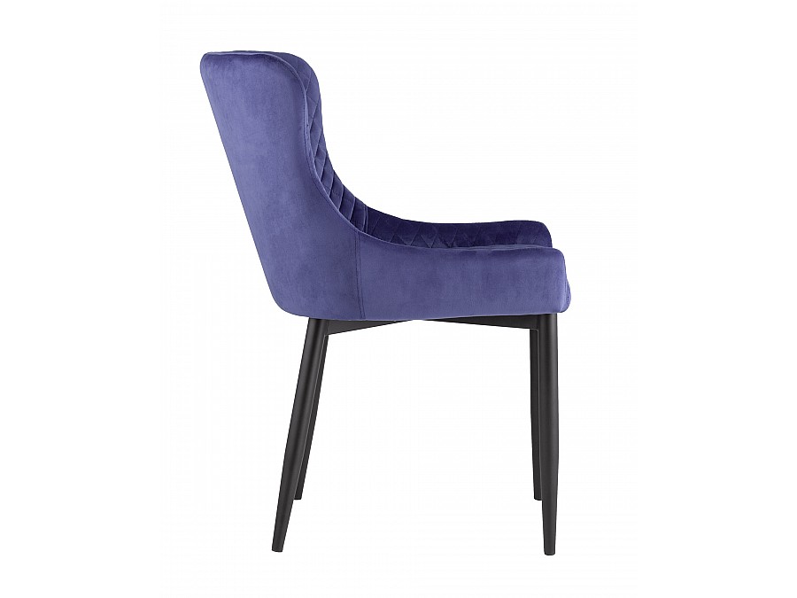 Стул Ститч велюр синий