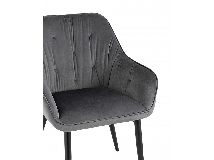 Стул Алекса велюр серый