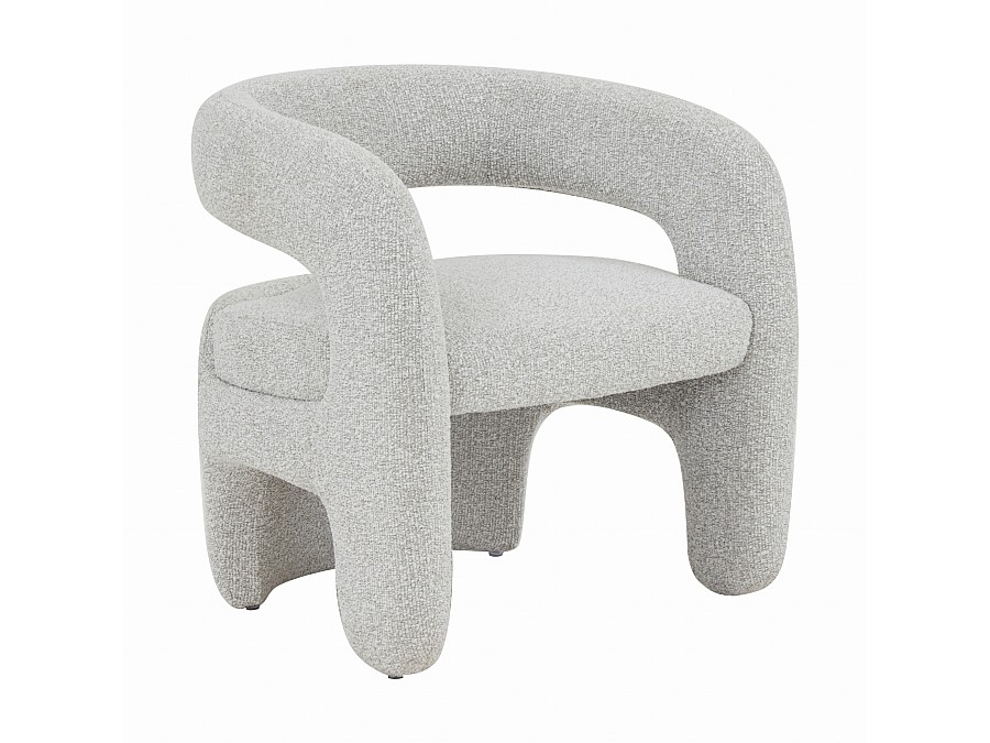 Кресло лаунж Bones жемчужный